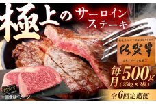 【6回定期便】佐賀牛 サーロインステーキ 500g（250g×2枚） /MKミート武雄 [UEM022] サーロイン ステーキ さーろいん すてーき ステーキ肉 すてーき肉 牛肉 国産 ブランド 和牛