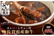 B-81 ＼生活応援／佐賀産 和牛 カレー・シチュー用 600g 佐賀産和牛 肉 佐賀 牛肉 佐賀県 鹿島市 冷凍 送料無料 人気 