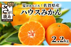 C-28 高級 JA ハウスみかん（2.2kg）みかん 蜜柑 ミカン 果物 フルーツ くだもの 箱 佐賀県 鹿島市 甘い 絶品 安全安心 美味しい ジューシー 果汁 みずみずしい フレッシュ 新鮮 人気 大好評 おすすめ ふるさと 送料無料【2025年8月上旬頃まで発送予定】