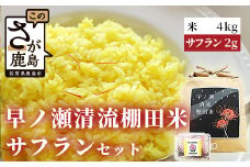B-272  【佐賀県鹿島産】早ノ瀬清流棚田米（夢しずく）とサフラン