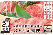 E-79 佐賀牛・佐賀県産和牛食べ比べ３か月定期便
