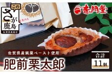肥前栗太郎 11個 美味しい栗を贅沢に使用 B-648