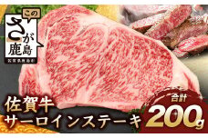 【6月配送】佐賀牛 サーロインステーキ 200g ステーキソース付 佐賀県産 バーベキュー アウトドア BBQ B-656