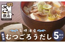 鹿島市産 無添加 むつごろうだし【5パックセット】 B-759