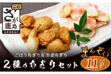 2種のちぎりセット（生姜ちぎり 5P＆ごぼうちぎり 6P）[生姜天 ごぼう天 生姜 ごぼう おつまみ おかず フライ 揚げ物 おすすめ 送料無料]B-773