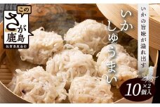 逸品｜いかしゅうまい10個入×2P｜贅沢ないかの旨みたっぷり！｜本格シュウマイ｜冷凍配送・簡単調理｜佐賀県鹿島市｜送料無料　A-195
