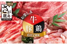 合計5.42kg 定期便 6回 佐賀の牛・豚・鶏 お楽しみ定期便 I-42