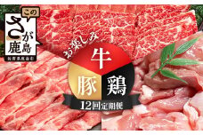 合計23.9kg 定期便 12回 佐賀の牛・豚・鶏 お楽しみ定期便 V-78