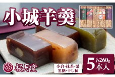 小城羊羹 煉りようかん ５本セット（260g×5）桜月堂（おうげつどう）詰め合わせ 父の日 母の日 敬老の日 お茶 スポーツ ようかん