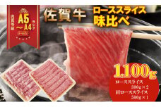 佐賀牛 ２タイプ ロース スライス 肉（1,100g） A5～A4 ランク すき焼き しゃぶしゃぶ 高級 部位 ブランド 牛 JAよりみち