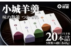 八頭司伝吉 味の散策 小城羊羹 つれづれ（贈答用 20本詰）羊羹 ようかん 和菓子 贈答 お中元 お歳暮 母の日 父の日 佐賀県 小城市 お茶 スポーツ ようかん 一口サイズ ミニサイズ