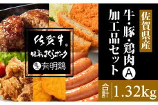佐賀県産牛・豚・鶏加工品5品Aセット