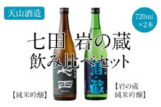 七田 岩の蔵飲み比べセット(720ml X 2本) 天山酒造 日本酒