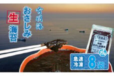 氷結 有明海産「おさしみ生海苔」（20g×8袋）乃市商店 