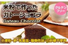 小麦粉不使用 米粉で作ったガトーショコラ グルテンフリー サンテカフェまる