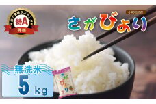 【無洗米】 佐賀ブランド米「さがびより」5kg  さかぐち