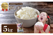 佐賀ブランド米「夢しずく」5kg（5kg×１）潮風F