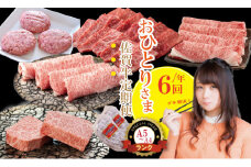 【定期便】佐賀牛  (年6回/奇数月お届け)  やまとフーズ 単身・おひとり様用 黒毛和牛 佐賀 ブランド牛 牛肉 A5～A4 
