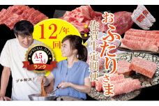 【定期便】 (連続12回) 佐賀牛 やまとフーズ おふたり様 二名 向けコース 黒毛和牛 佐賀 ブランド牛 牛肉 A5～A4 