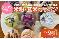 グルテンフリー ヴィーガン 米粉マフィン、玄米マフィンセット(M-9) サンテカフェまる ギフト 贈り物 佐賀 佐賀県 小城市
