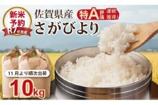 【新米予約】R７年度産（令和７年度産） 佐賀ブランド 米「 さがびより 」10kg（5kg×2袋）ほたるの郷 直売所 精米 白米 １０キロ 単位 もちもち 食感 冷めても 美味しい お一人様 ご家族用 ランキング 特A 評価