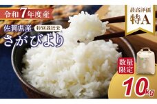 【新米予約】R７年度産（令和７年）特別栽培米 佐賀ブランド 米「 さがびより 」10kg（5kg×2袋）田中農場 精米 白米 10キロ  単位 もちもち 食感 冷めても 美味しい お一人様 ご家族用 ランキング 特A 評価