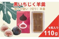黒いちじく切り羊羹 110g（６粒入り） 高木羊羹本舗 和菓子 フルーツ 無花果 切羊羹 小城羊羹 お茶 ミニサイズ 一口サイズ 小分け スポーツ ゆうパケット便