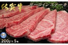 佐賀牛サーロインステーキ200g×5枚【牛肉 ステーキ サーロイン 佐賀牛】 (H065107)