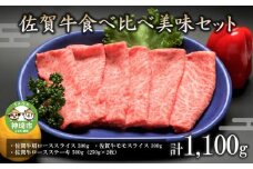 佐賀牛食べ比べ美味セット 【焼肉 スライス ステーキ モモ ロース BBQ キャンプ】(H066108)