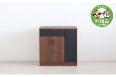 TMモデロ 90カウンター BR_BK 【食器棚  食器 ダイニングボード 家具 国産 家電収納庫 ダイニング】(H060457)
