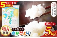 【数量限定】【令和6年産】さがびより 精米 5kg【特A受賞米 米 5kg お米 コメ こめ 国産 美味しい ブランド米 人気 ランキング 増田米穀】(H015197)