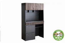 RESE 105KB D(板扉上台・ダスト下台) 【キッチンボード レンジ 食器棚 食器 キッチン 家具 国産 収納 台所収納 完成品】(H060273)