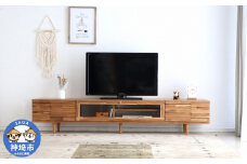 アルグ 180ローボード LBR 【テレビボード ローボード テレビ ナチュラル 木目 無垢 TV 家具 国産 ライトブラウン】(H060463)