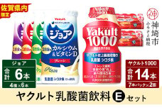Yakult1000 14本・ジョア 6本セット 【ふるさと納税 乳酸菌飲料 ヤクルト 乳酸菌 シロタ株 飲み物 飲料 乳製品 腸活 善玉菌】(H054115)