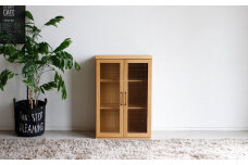 トラクト ガラス扉+60天板 NA 【家具 国産 組み合わせ 収納家具 完成品】(H060530)