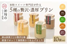グルテンフリー専門店のつくる「5種の贅沢・濃厚プリン」10個入り【グルテンフリー 保存料不使用 プリン カスタードプリン 洋菓子 お菓子 スイーツ デザート おやつ】(H053303)