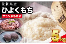 令和6年産 佐賀県産 ひよくもち米 5kg 【もち米 餅米 ヒヨクモチ 5kg 年末 餅つき 赤飯 おこわ おはぎ 増田米穀】(H015191)