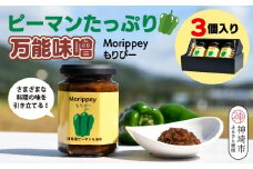 リピーター続出!! "ピーマン味噌 もりぴー"3個セット【サラダピーマン ピーマン 米麹味噌 手作り 無添加 テレビにも出演 】(H100104)