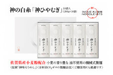 神の白糸「神ひやむぎ」10袋入【麺 めん SDGs 佐賀県産 夏 ギフト お中元 贈り物 乾麺 保存食 井上製麺】(H057136)