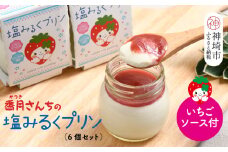 塩ミルクプリン～いちごソース付～【プリン ぷりん スイーツ イチゴ 苺 手土産 プレゼント ギフト】(H017115)