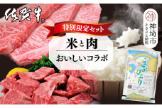 【3回定期便】特別限定セット さがびよりと佐賀牛 おいしいコラボ【米 ブランド米 肉 牛肉 ブランド牛 ヒレ サーロイン ステーキ肉】(H996P106)