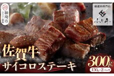 【厳選肉専門店 ふじ匠】佐賀牛サイコロステーキ【肉 牛肉 ブランド牛 黒毛和牛 サーロイン ふるさと納税】(H114101)