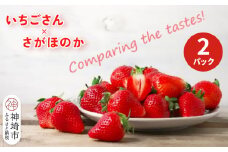 【2026年1月上旬より発送開始】いちご食べ比べ 2パック(いちごさん・さがほのか)【果物 くだもの フルーツ イチゴ 苺 佐賀】(H116135)