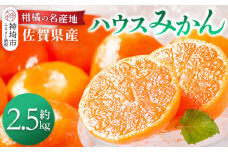 佐賀県産『ハウスみかん』約2500g【果物 フルーツ みかん 柑橘 ビタミン デザート ふるさと納税】(H108115)