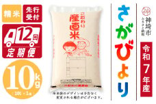 【令和7年産 新米先行受付】さがびより 精米 10kg【12ヶ月定期便】【さがびより 精米 10kg お米 おいしい ランキング 人気 国産 佐賀県産 ブランド 地元農家】(H061651)