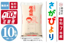 【令和7年産 新米先行受付】さがびより 無洗米 10kg【10ヶ月定期便】【さがびより 無洗米 10kg お米 おいしい ランキング 人気 国産 佐賀県産 ブランド 地元農家】(H061668)