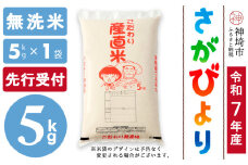 【令和7年産 新米先行受付】さがびより 無洗米 5kg【さがびより 無洗米 5kg お米 おいしい ランキング 人気 国産 佐賀県産 ブランド 地元農家】(H061706)