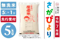 【令和7年産 新米先行受付】さがびより 無洗米 5kg【さがびより 無洗米 5kg お米 おいしい ランキング 人気 国産 佐賀県産 ブランド 地元農家】(H061724)