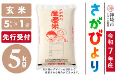 【令和7年産 新米先行受付】さがびより 玄米 5kg【さがびより 玄米 5kg お米 おいしい ランキング 人気 国産 佐賀県産 ブランド 地元農家】(H061700)