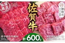 佐賀牛 希少部位焼肉用150g×2パック計300g サイコロステーキ150g×2パック計300g【佐賀牛 焼肉スライス サイコロステーキ 牧場直送 ブランド牛 赤身肉 霜降り 小分け】(H122120)